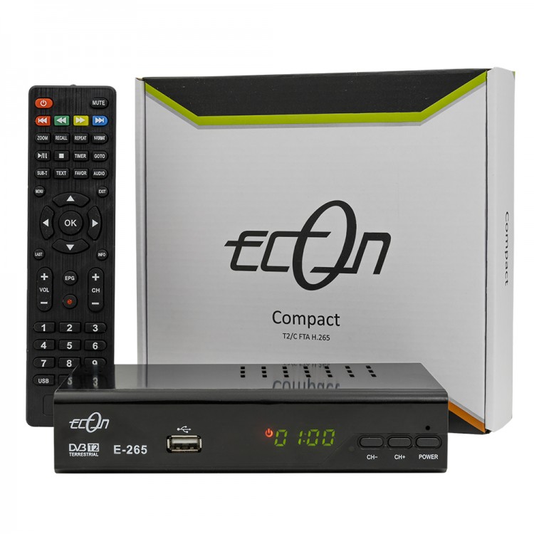 ECON COMPACT (DVB-T2/DVB-T/DVB-C) H.265