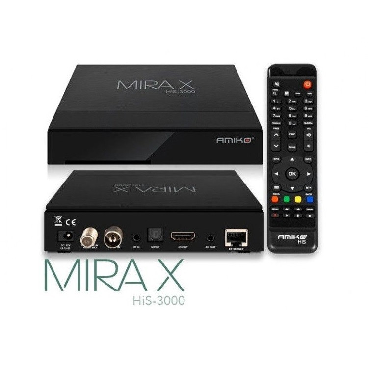 Amiko Mira X HiS-3000 (DVB-S2X & DVB-T2/c & IPTV)